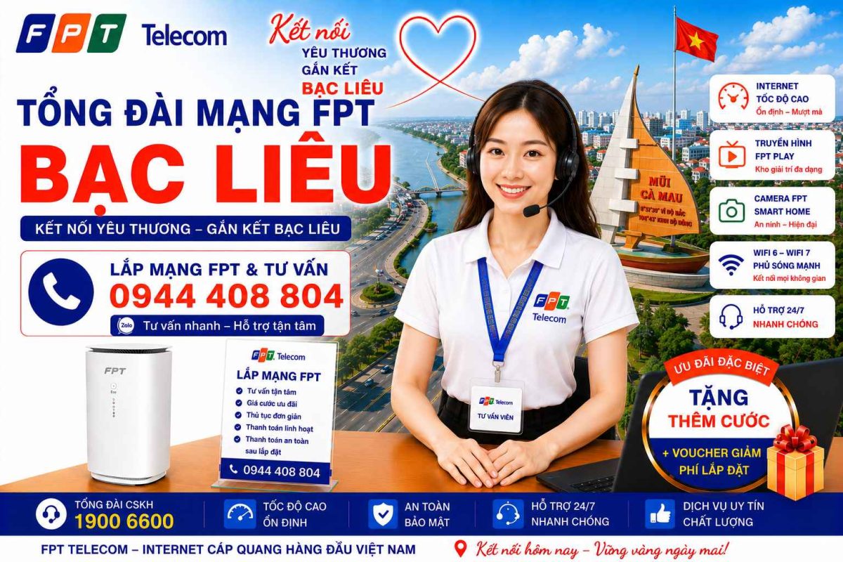 fpt mạng bạc liêu